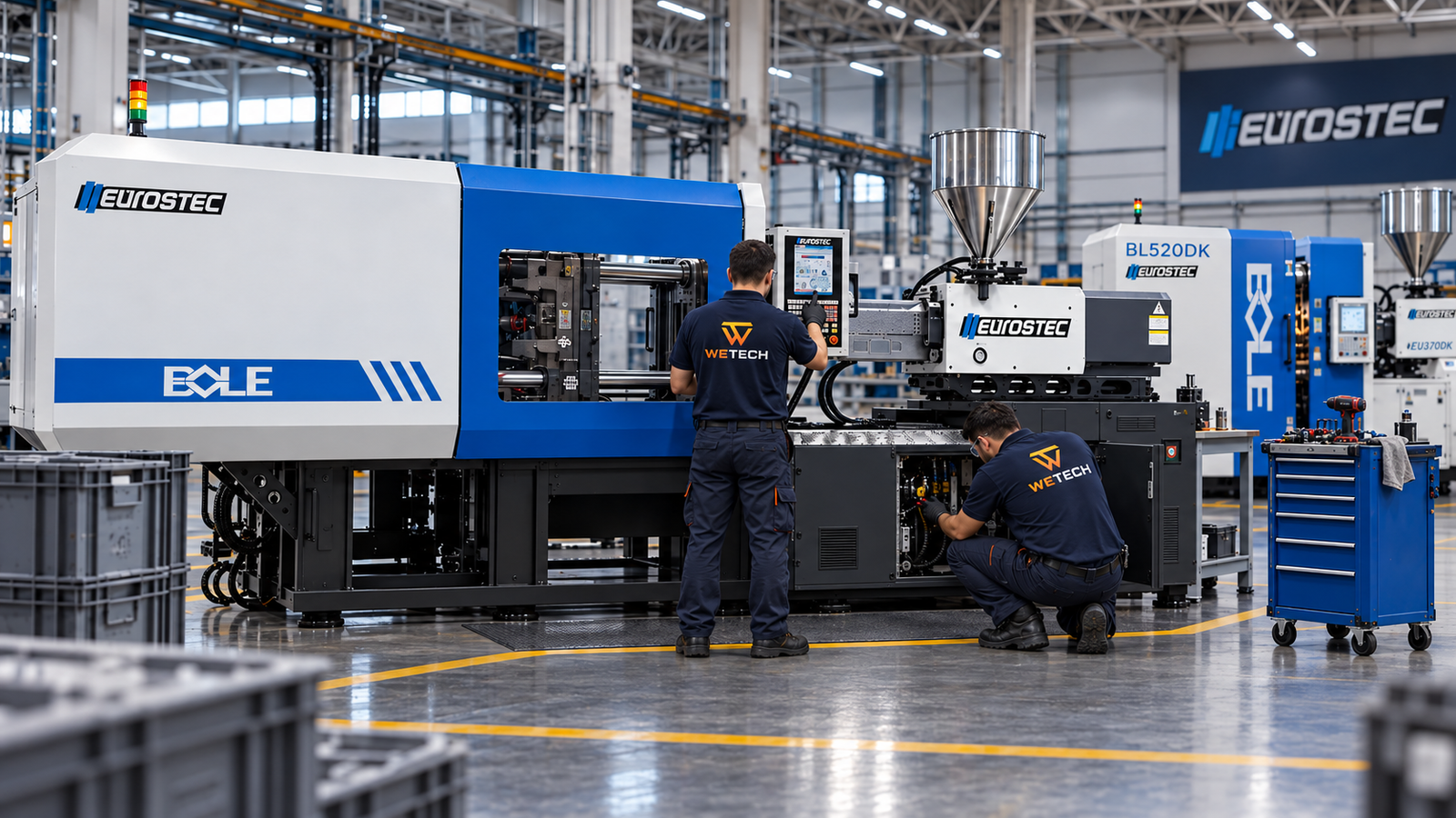 Técnico realizando manutenção industrial